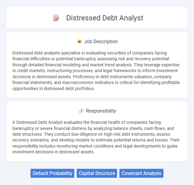 Distressed Debt Analyst Job Description and Career Detail