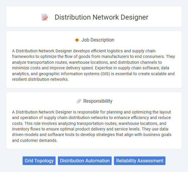 Distribution Network Designer Job Description and Career Detail