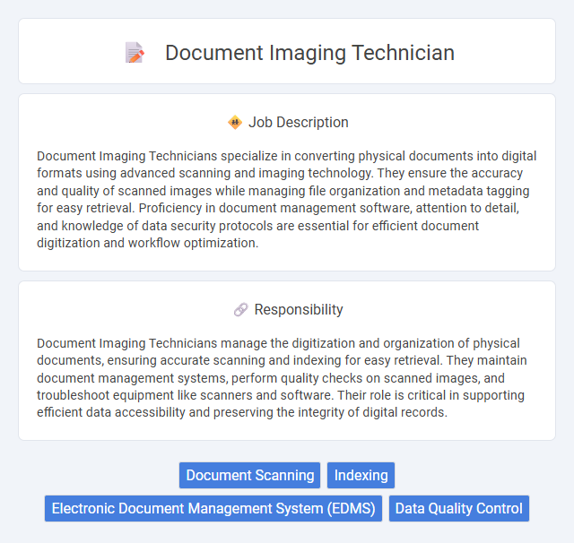 Document Imaging Technician Job Description and Career Detail