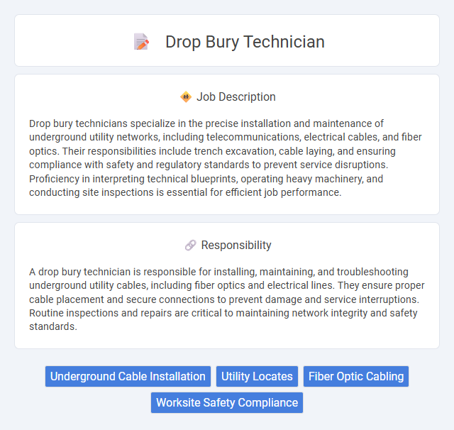 Drop Bury Technician Job Description and Career Detail