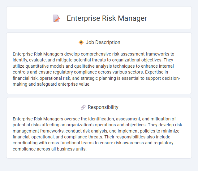 Enterprise Risk Manager Job Description and Career Detail