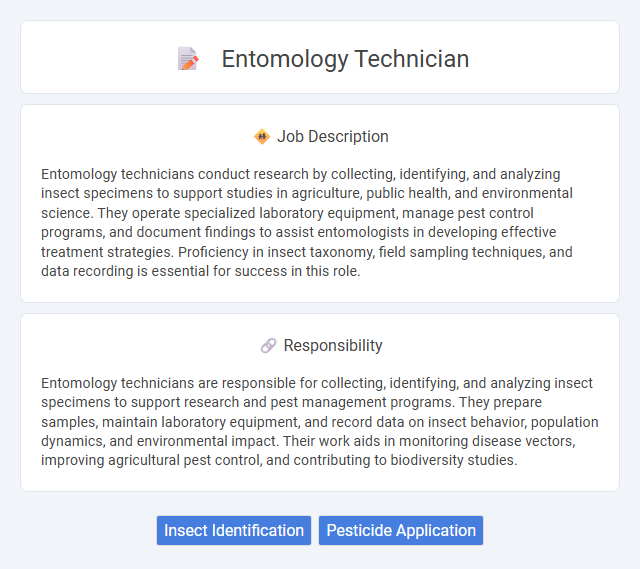 Entomology Technician Job Description and Career Detail