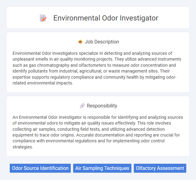 Environmental Odor Investigator Job Description and Career Detail
