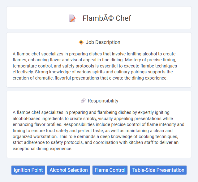 Flambé Chef Job Description and Career Detail