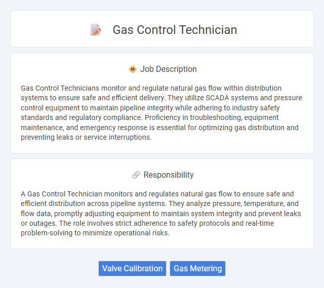 Gas Control Technician Job Description and Career Detail