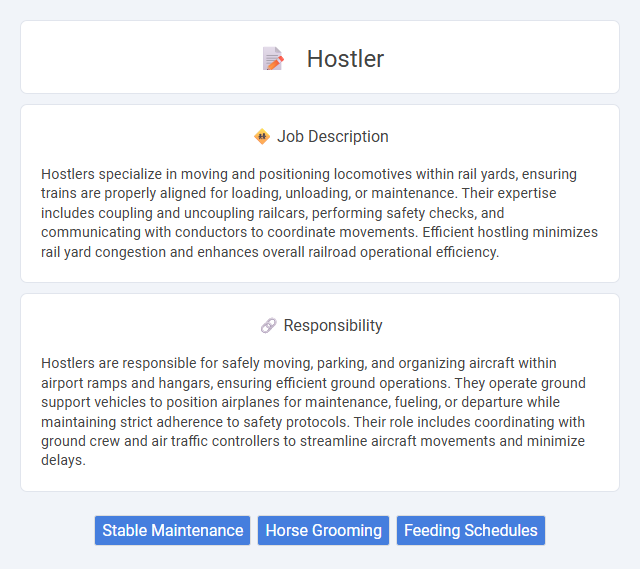 Hostler Job Description and Career Detail