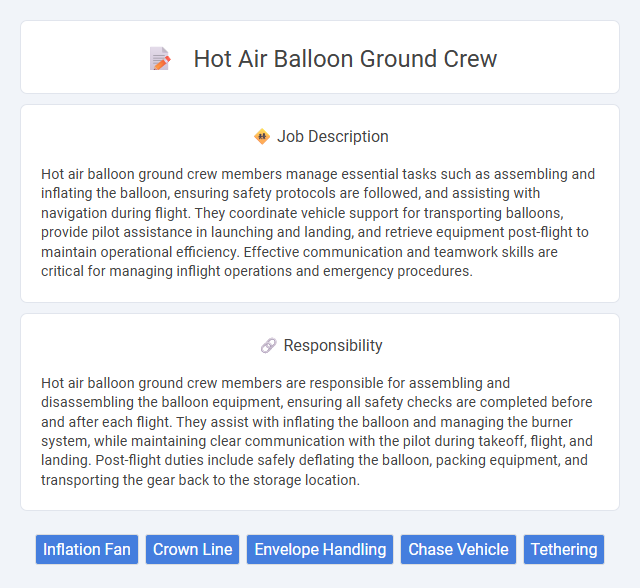 Hot Air Balloon Ground Crew Job Description and Career Detail
