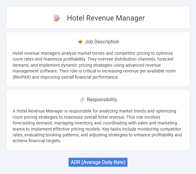 Hotel Revenue Manager Job Description and Career Detail