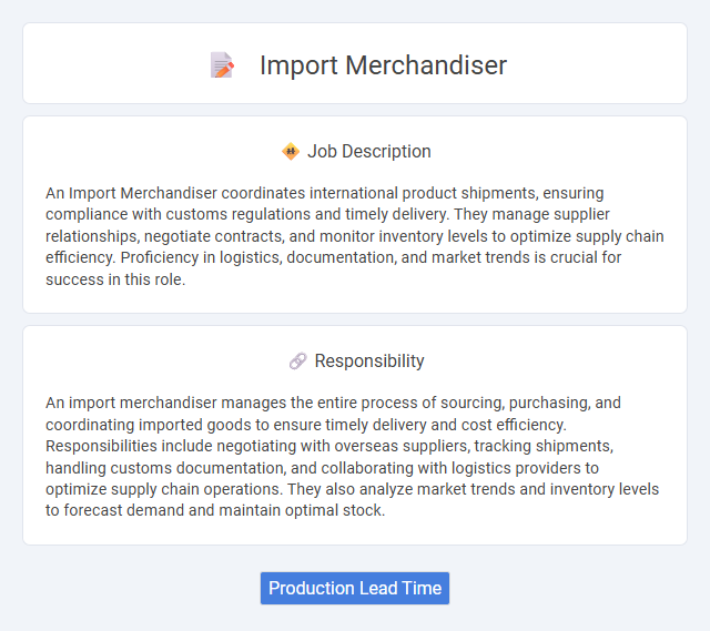 Import Merchandiser Job Description and Career Detail