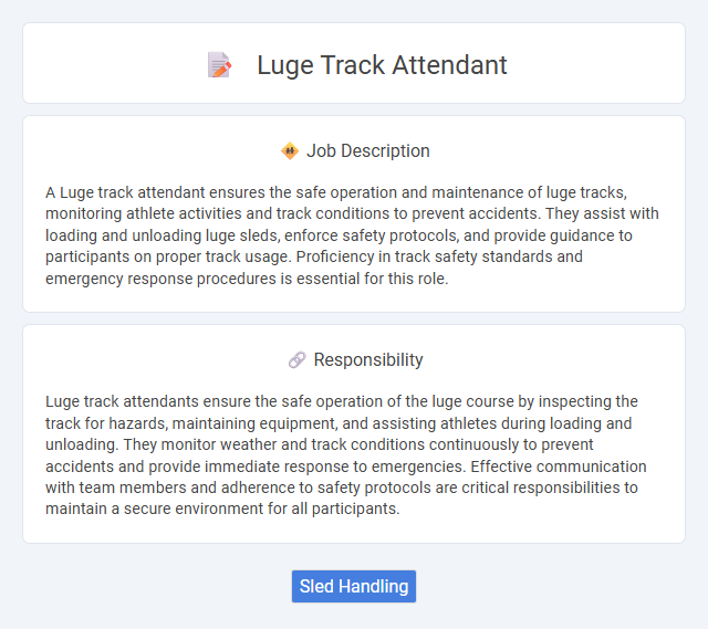 Luge Track Attendant Job Description and Career Detail