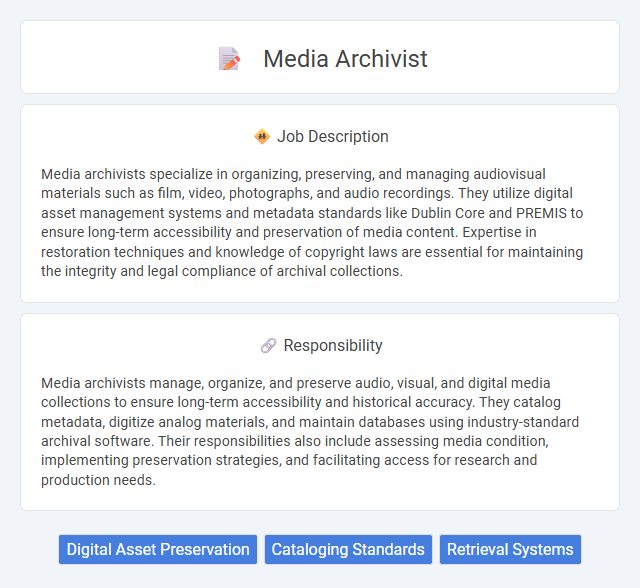 Media Archivist Job Description and Career Detail