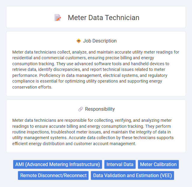 Meter Data Technician Job Description and Career Detail