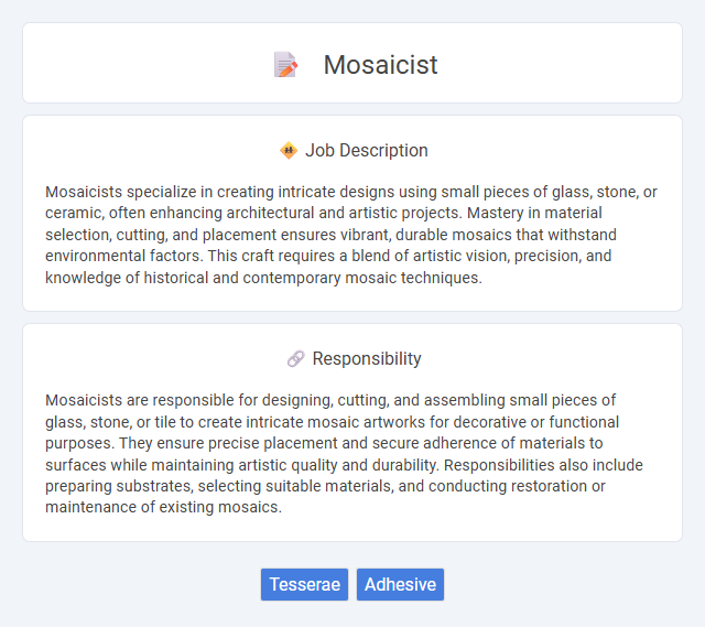 Mosaicist Job Description and Career Detail