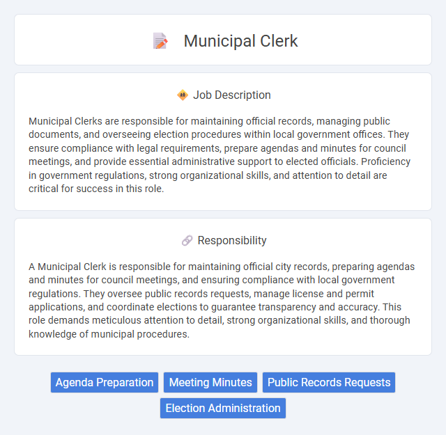Municipal Clerk Job Description and Career Detail