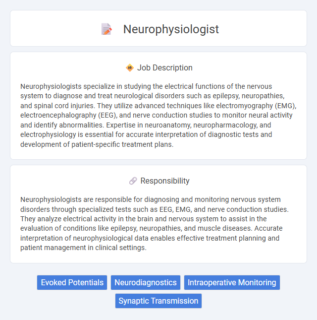 Neurophysiologist Job Description and Career Detail