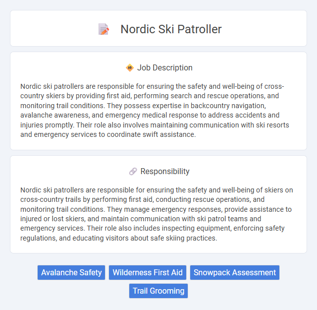 Nordic Ski Patroller Job Description and Career Detail