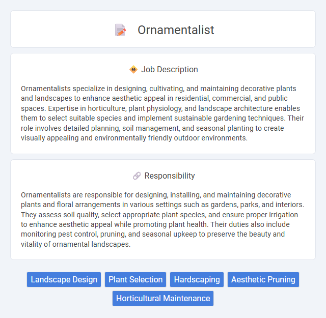 Ornamentalist Job Description and Career Detail