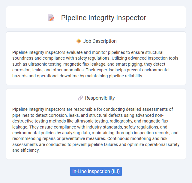 Pipeline Integrity Inspector Job Description and Career Detail