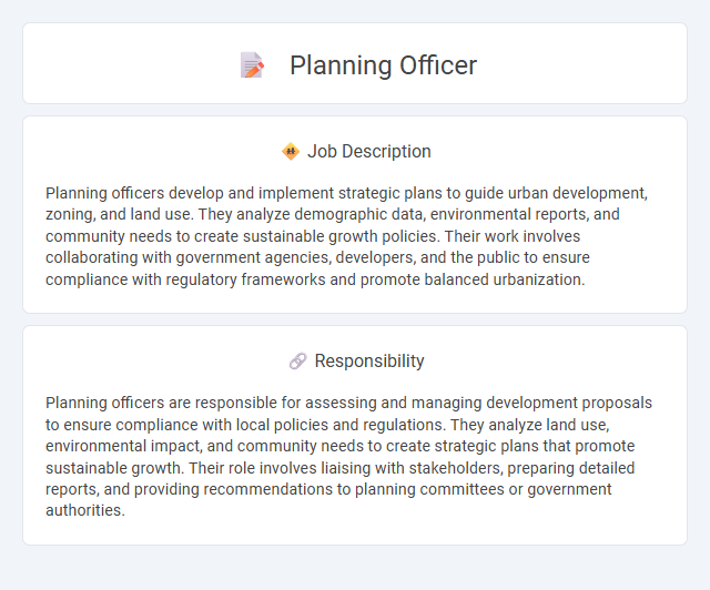 Planning Officer Job Description and Career Detail