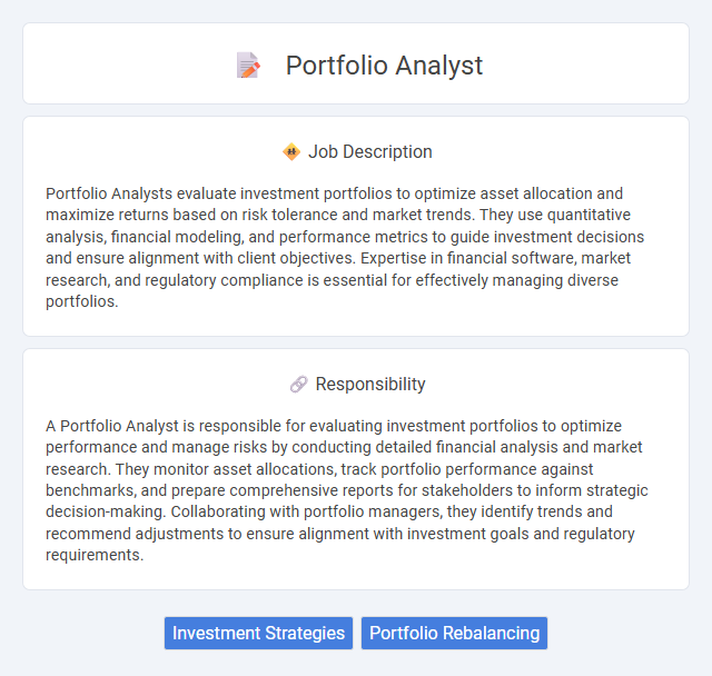 Portfolio Analyst Job Description and Career Detail