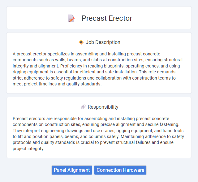 Precast Erector Job Description and Career Detail