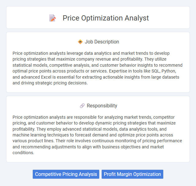 Price Optimization Analyst Job Description and Career Detail