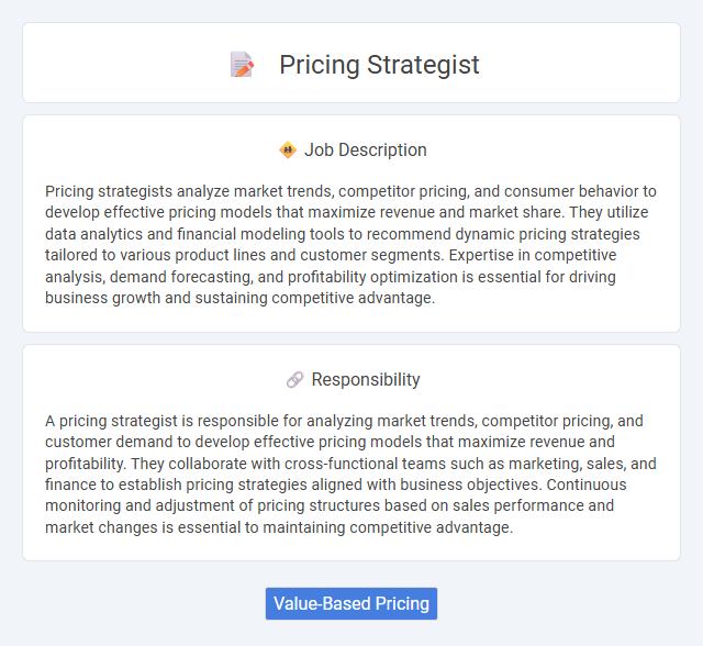 Pricing Strategist Job Description and Career Detail