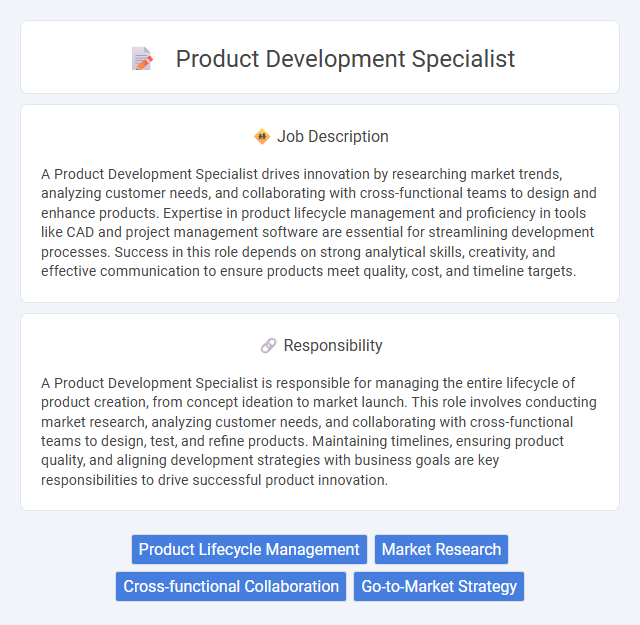 Product Development Specialist Job Description and Career Detail