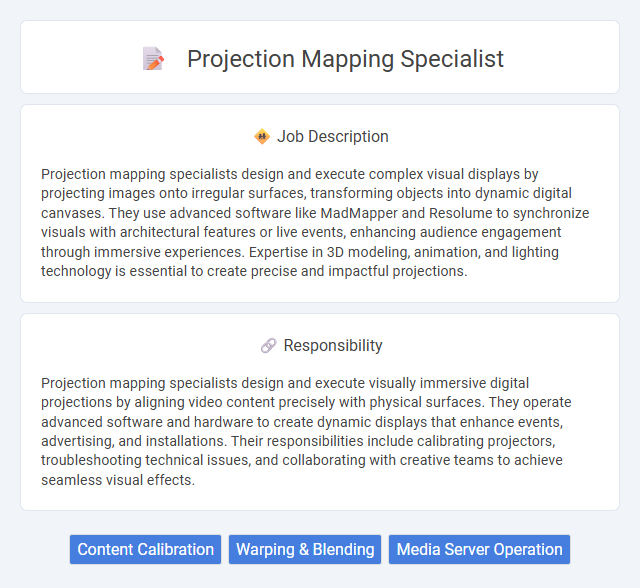 Projection Mapping Specialist Job Description and Career Detail