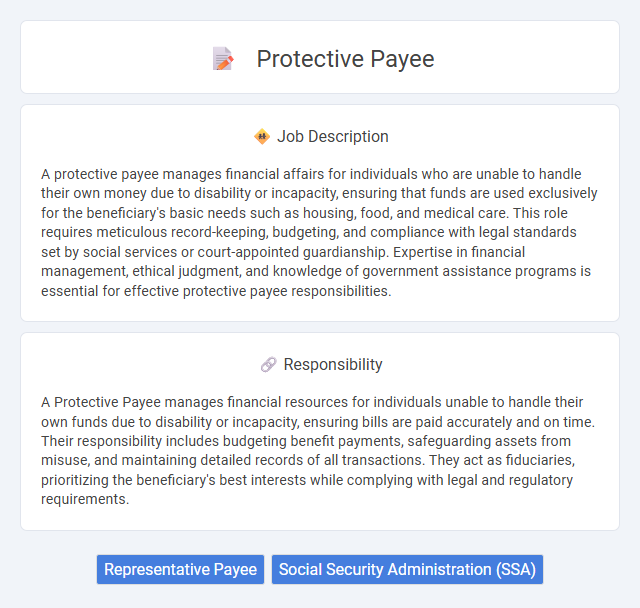 Protective Payee Job Description and Career Detail