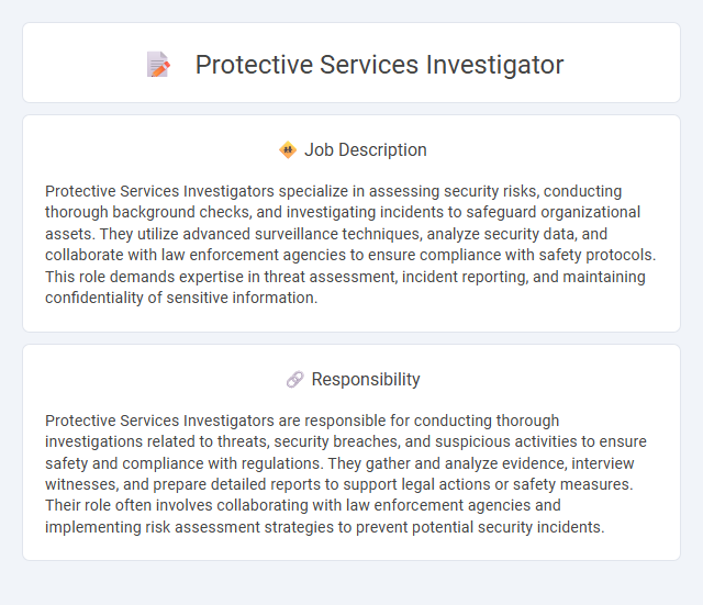 Protective Services Investigator Job Description and Career Detail