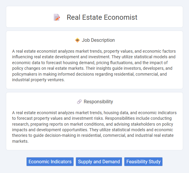 Real Estate Economist Job Description and Career Detail