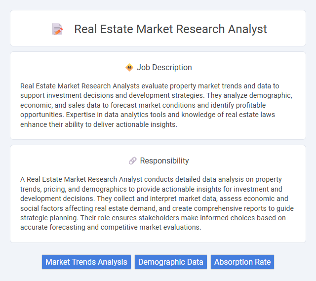 Real Estate Market Research Analyst Job Description and Career Detail