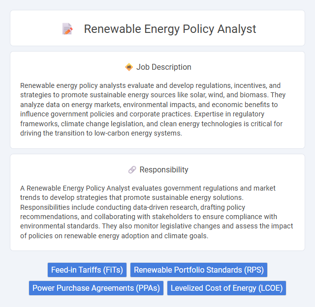 Renewable Energy Policy Analyst Job Description and Career Detail