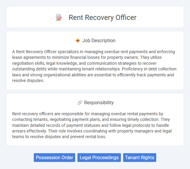 Rent Recovery Officer Job Description and Career Detail