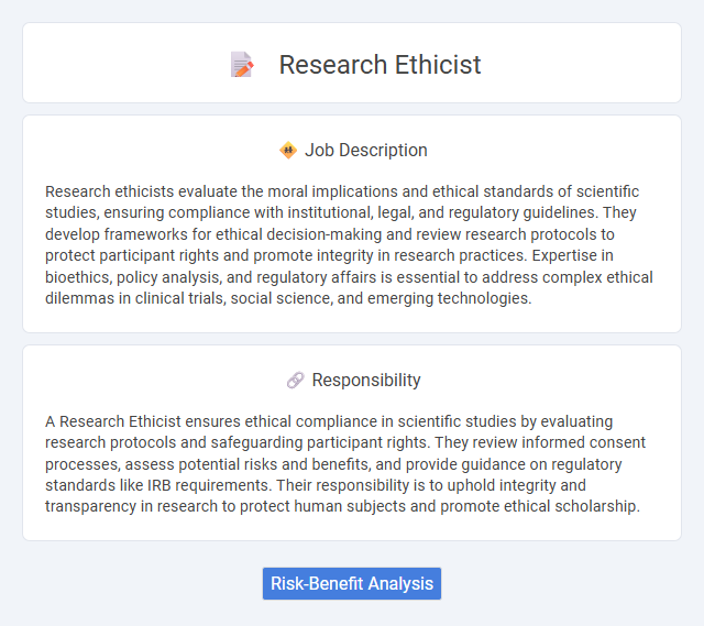 Research Ethicist Job Description and Career Detail