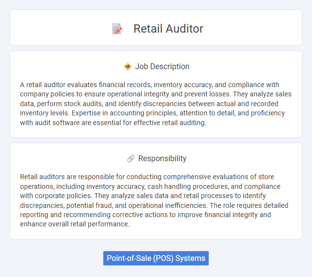 Retail Auditor Job Description and Career Detail