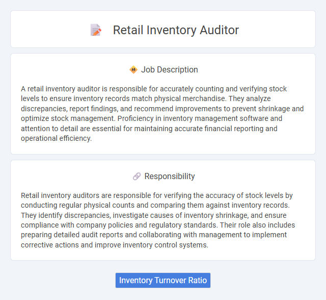 Retail Inventory Auditor Job Description and Career Detail