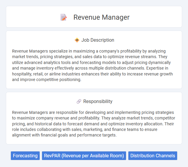 Revenue Manager Job Description and Career Detail