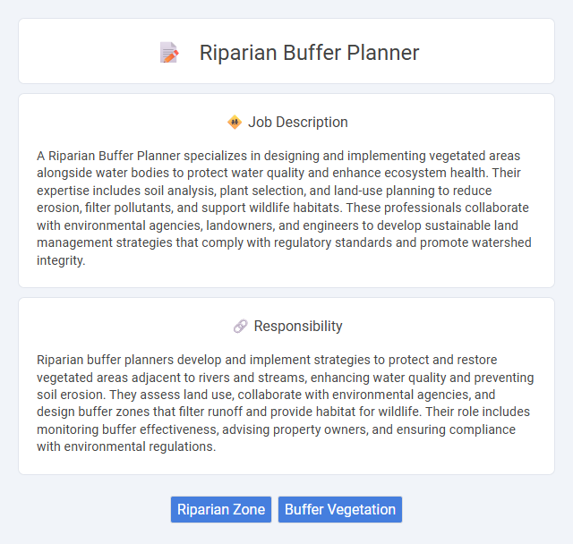 Riparian Buffer Planner Job Description and Career Detail