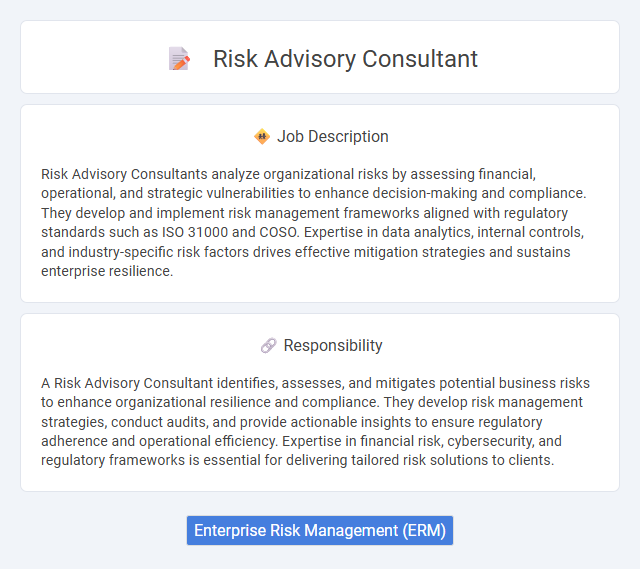 Risk Advisory Consultant Job Description and Career Detail