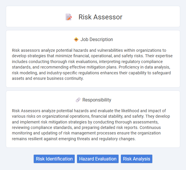 Risk Assessor Job Description and Career Detail