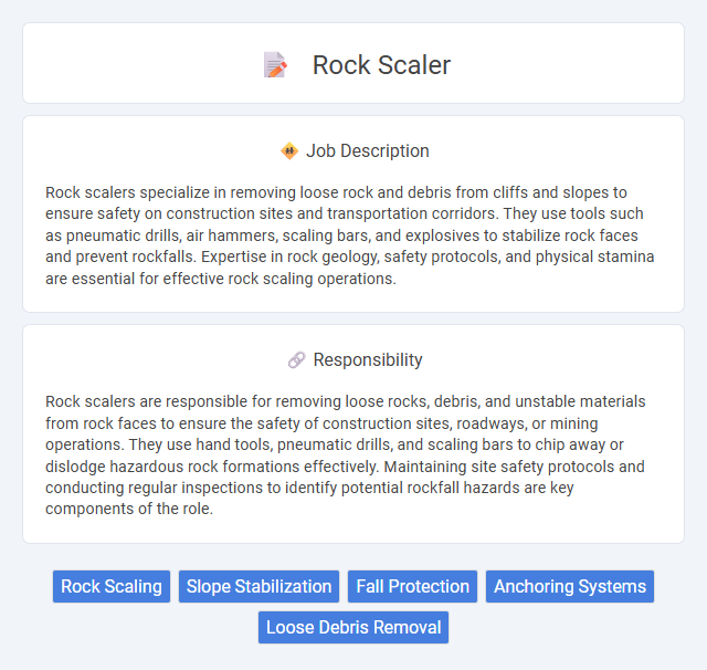 Rock Scaler Job Description and Career Detail