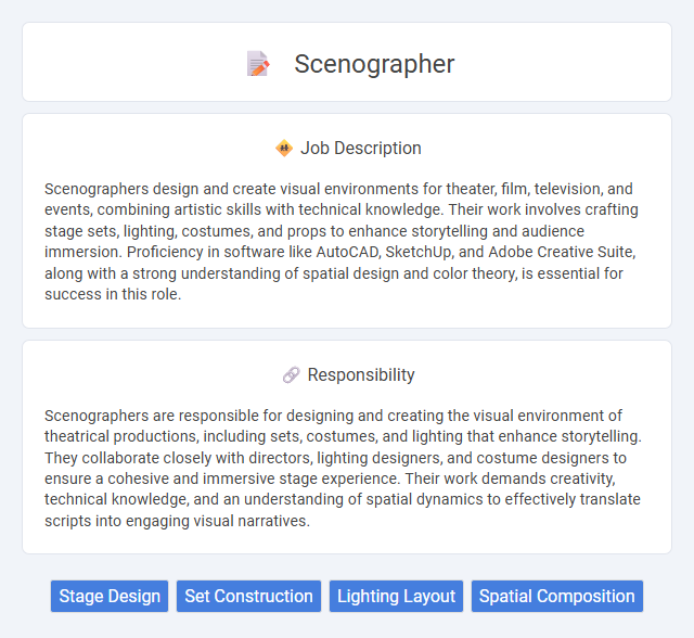Scenographer Job Description and Career Detail
