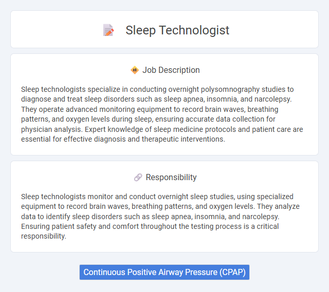 Sleep Technologist Job Description and Career Detail
