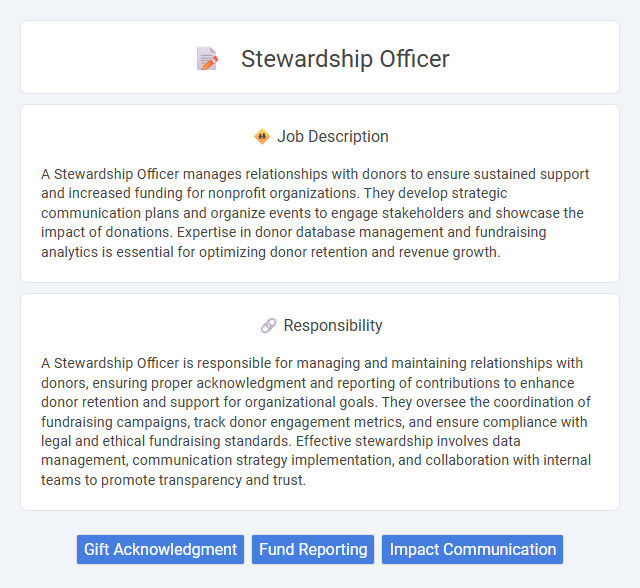 Stewardship Officer Job Description and Career Detail