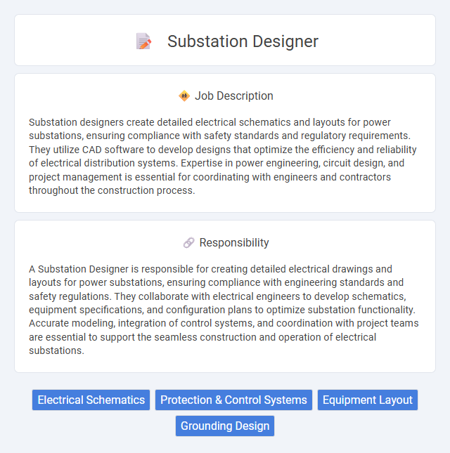 Substation Designer Job Description and Career Detail