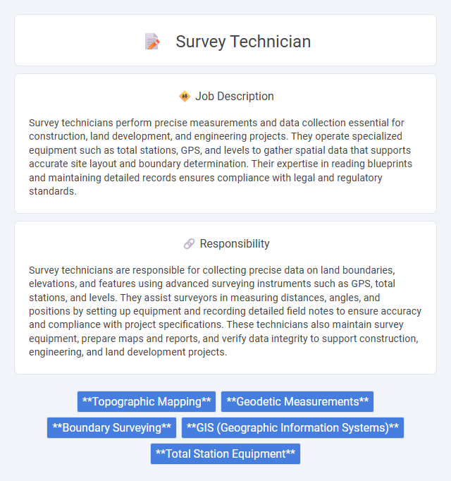 Survey Technician Job Description and Career Detail
