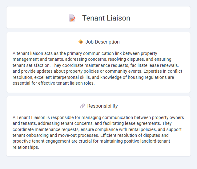 Tenant Liaison Job Description and Career Detail