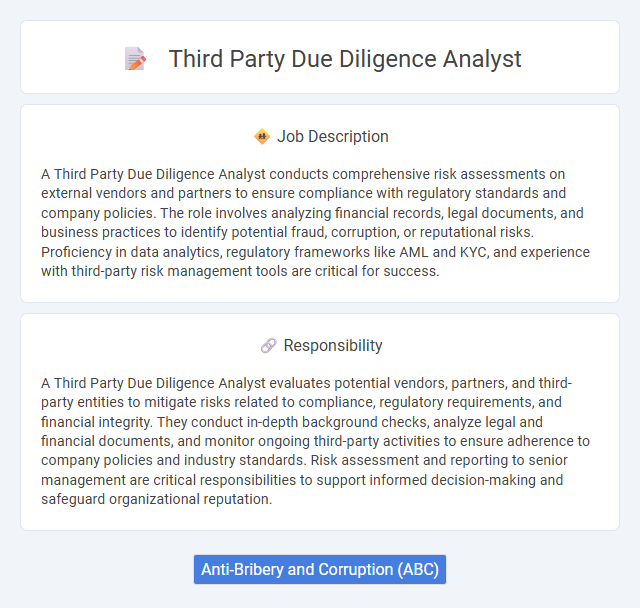 Third Party Due Diligence Analyst Job Description and Career Detail